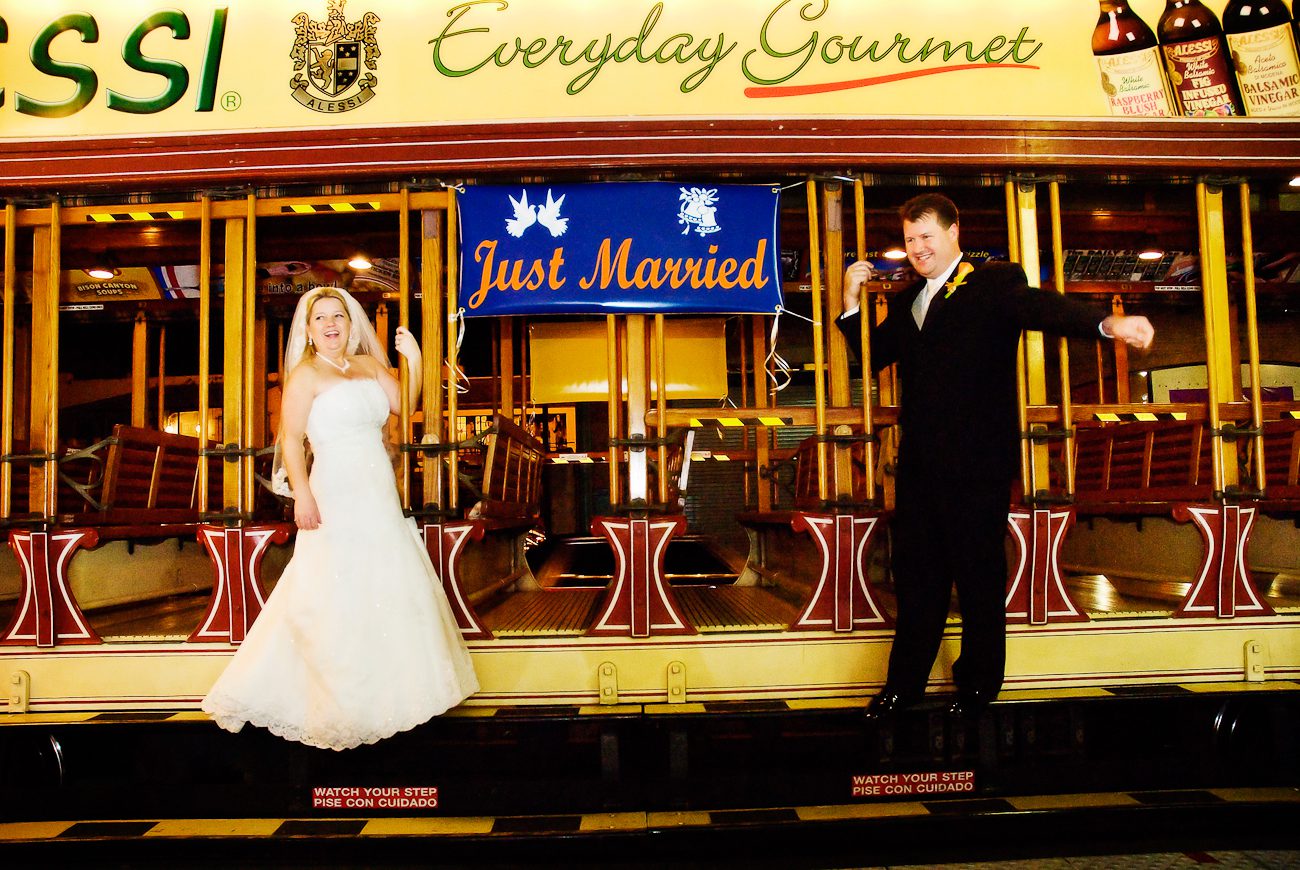 Trolley tampa wedding pictures