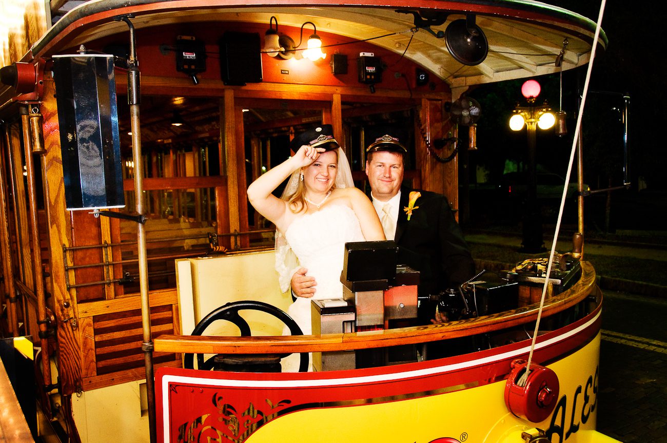 Tampa Trolley wedding