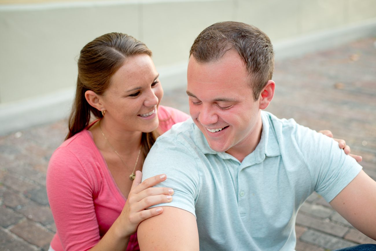 downtown st pete alley engagement photo shoot