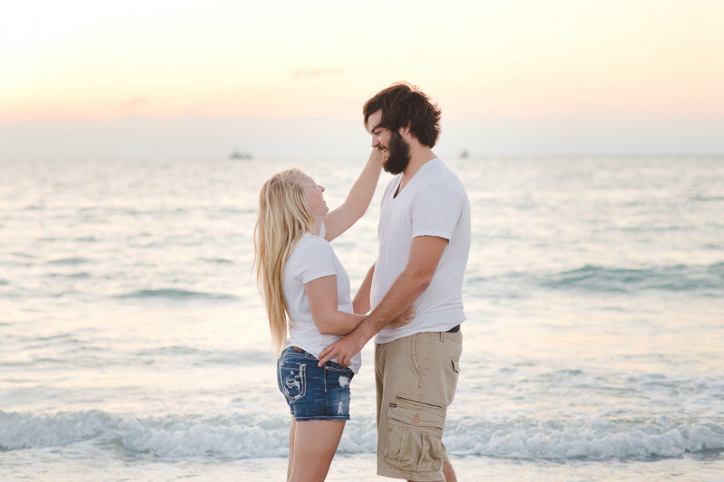 clearwater beach engagement pictures