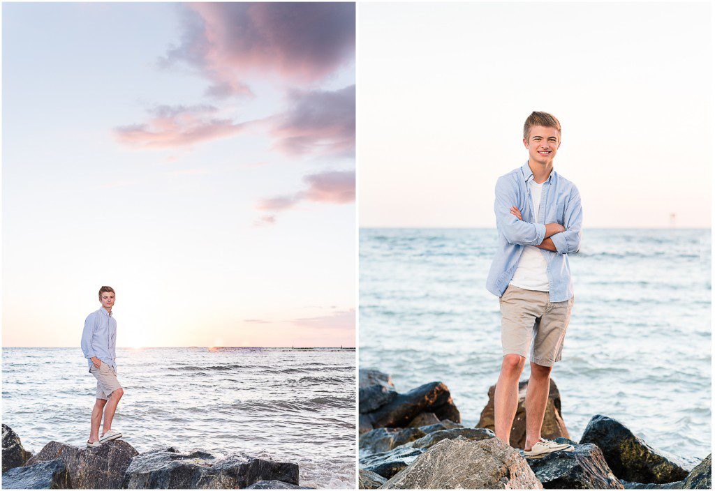 Beach senior pictures honeymoon island Dunedin FL