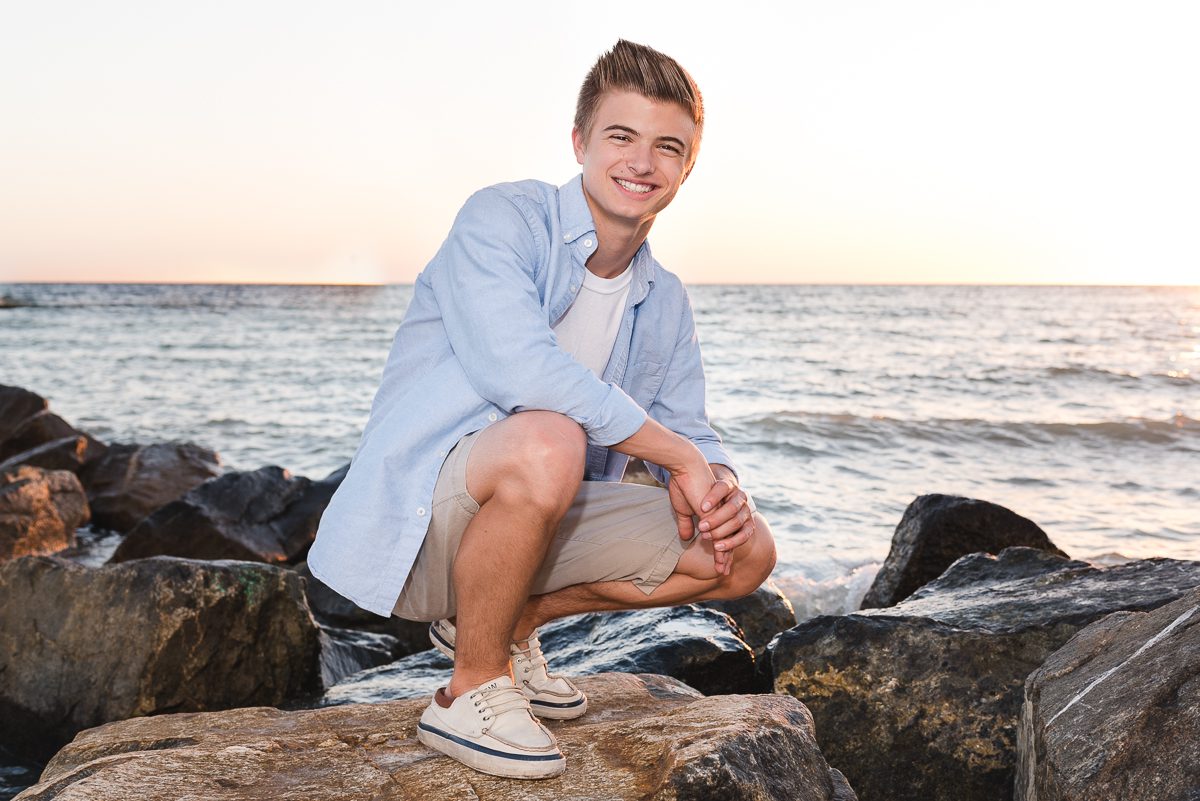 Beach senior pictures honeymoon island Dunedin FL