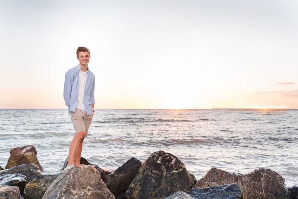 Beach senior pictures honeymoon island Dunedin FL