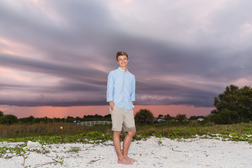 Beach senior pictures honeymoon island Dunedin FL