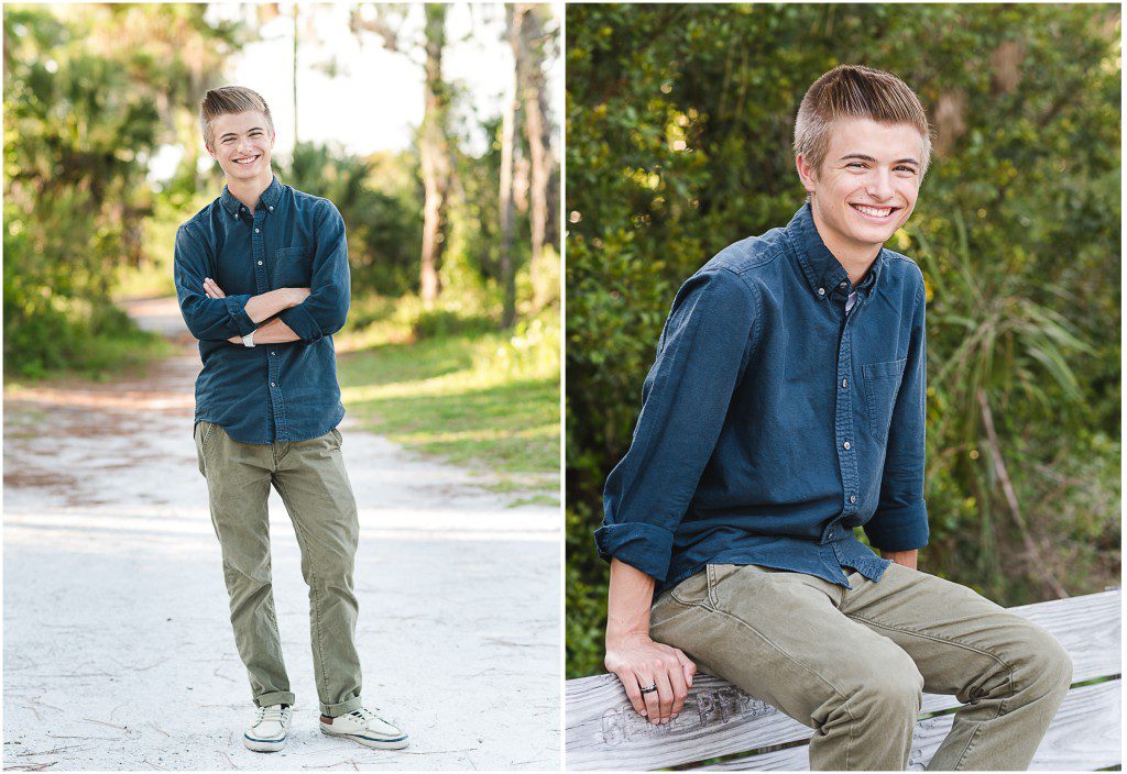 Beach senior pictures honeymoon island Dunedin FL