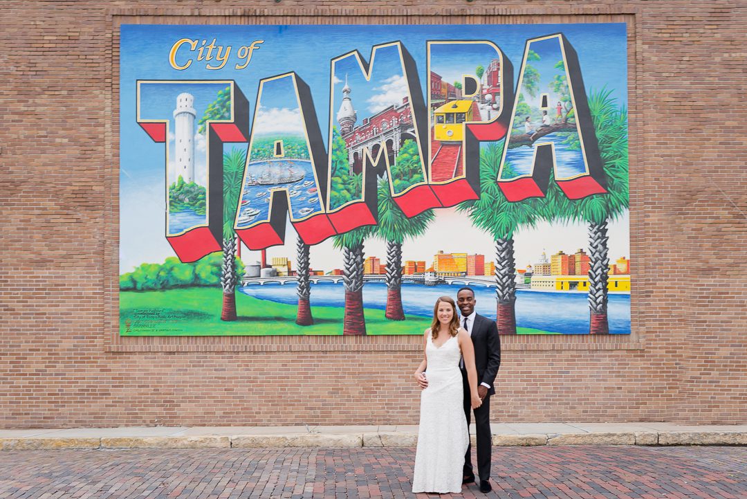 Tampa postcard mural