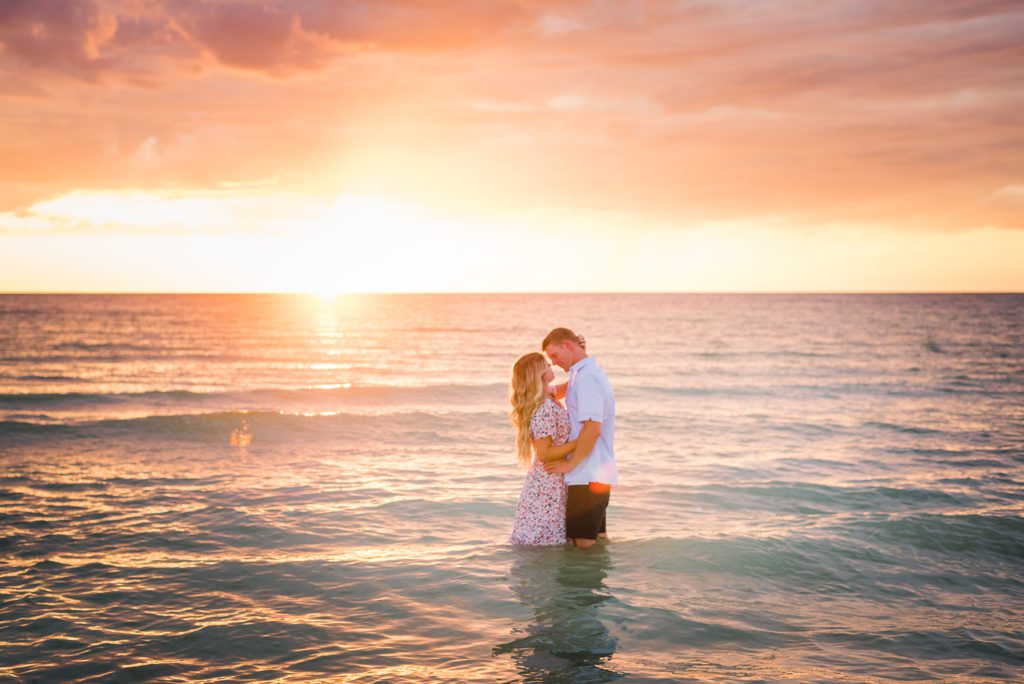 engagement photographer Florida Beach Trash the Dress